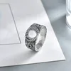 Projektant Love Ring 925 Srebrny pierścionek klasyczny vintage Pierścionek Wedding Ladies and Men Luxury Biżuteria Tytanowa stal nigdy nie zniszczona nie alergiczna