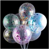 Party Decoration 1000Pcs/Lot 12 Inch Balloon Diy Mticolor Confetti Creative Birthday Sequin Drop Delivery Home Garden Festiv Dhij3