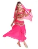 JUSTSAIYAN4 Stück/Set Bauchtanz-Kostüm-Sets Egyption Ägypten-Tanz Bollywood-Kleid Bauchtanz