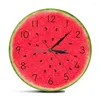 Zegary ścienne zegary ścienne sezon letni arbuz nowoczesny zegar tropikalny owoce kuchenne sztuka sztuka śluzowy kwarc upuszczenie dostawy domu dom DHC9F