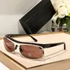 Diseñador de gafas de sol para hombre 71557 Diseño de medio marco nuevas gafas pequeñas para exteriores Gafas de sol de lujo de moda para mujer caja clásica