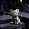 Stone Bldog Statue Natural Stone Crystal Carved Healing Animal Dog Figurine Reiki Gemstone Crafts Home Desktop Decoration Dr Dhgarden Dhoab