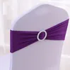 Pokrywa krzesła Spandex Lycra Wedding Cover Cover Sash Wedding Party Sashe Dekoracja Dostępna