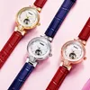 Wristwatches ROSDN Women's Watches Japan Automatic Mechanical Watch Women Diamond Double Skeleton Sapphire 50M Waterproor