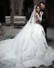 Ruches rok baljurk trouwjurken voor vrouw 2024 glanzende pailletten lieverd sexy bruid jurk op maat gemaakt