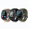 K55 Military Smart Watch Men 1.85 인치 Bluetooth Call 350mah 24h 건강 모니터 야외 IP68 방수 스마트 워치