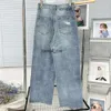 Damesjeans Geborduurde Letter Design Broek INS Denim voor Lady Stone Broek Modeontwerper 52 dfashion98