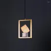 Pendant Lamps Nordic Art Small Marble Chandelier Light Luxury Hardware Bedroom Living Room Restaurant El G9 Decorative Hanging Lighting