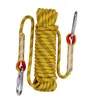 Cordes d'escalade D10mm x 50m 80m 100m avec boucle corde d'escalade équipement de camping en plein air équipement mur colline survie incendie évasion outils de sécurité 231124