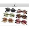 Sunglasses Fashion Vintage Round Women For Men Shades Trendy Design Thin Frame Eyewear Pink Punk Ladies Sun Glasses