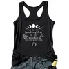 Damen-Tanktops „Wir sind Enkelinnen der Hexen“, lustige Gothic-Tanktops für Frauen, Racerback-Boho-Party-Top, Halloween-Wicca-Kleidung