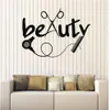 Wall Stickers Barber Tools Decal Hair Shop Hairdresser Beauty Salon Interior Decor Window Personalised Art Wallpaper N1797227s