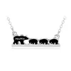 Pendentif Colliers Colliers pendentif animal or Sier maman ours et oursons collier en alliage bijoux de mode cadeau livraison directe bijoux cou Dhjx6