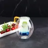 Petite lanterne personnalisée et créative à taille ronde, verre Double couche, tasse à Cocktail à haute teneur en Borosilicate, résistante au froid et à la chaleur