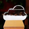 Baromètre Gouttelette Tempête Verre Créatif Nuage En Forme De Tempête Bouteille En Verre De Bureau Station Météo Prédicteur Météo Décor 1 Pièces X0710228r