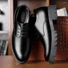 Robe chaussures ascenseur Oxford pour hommes plate-forme formelle costume d'affaires en cuir bureau de mariage 2023 Zapatos