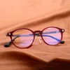 サングラスフレームファッションアセテート光学メガネフレーム女性レトロビンテージラウンド眼鏡眼鏡処方スペクタクルクリアレンズe