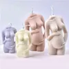 New Slanted Shoulder Pregnant Woman Body Candle Mold Woman Aromatherapy Candle Making Kit Soap Mold Resin Molds Clay Mold H1222263F