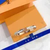 Luxury Rose Gold Bangle Christmas Designer Jewelry With Box Love Gift Wedding Bangle 18K Gold Plated High Quality Jewelry Classic Design Gifts Bracelet