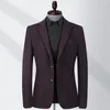 Men's Suits Arrival Fashion Seersucker Elastic Autumn And Winter Embroidery Slim Fit Casual Small Suit Size M L XL 2XL 3XL 4XL