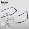 Sunglasses Frames Myopia Prescription Eyeglasses Customize Resin Lenses Glasses Progressive Spectacles Unisex Rimless Frame 2619 231123