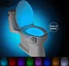 Brelong Toilet Night Light Led Lamp Smart Badkamer Human Motion Activated Pir 8 Colors Automatische RGB -achtergrondverlichting voor toilet komlampen