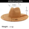 Chapeaux à large bord Chapeaux seau Faux Suede Top Hat 9.5cm Bord Fedora Chapeau Hommes Femmes Automne Hiver Feutre Jazz Chapeaux Classique Église Fedoras Chapeau Sombrero Mujer 230422