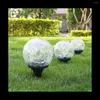 1st 12 cm Solar Crack Ground Ball Outdoor Waterproof Balcony Garden Court Landscape Outdoor/Garden Decorative Lights