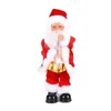 Fournitures de jouets de Noël Décorations de joyeux Noël pour la maison Musique électrique Poupée du Père Noël Glowing Swing Dancing Peluche Toy Xmas Navidad Noel Gift 231124