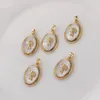 Pendant Necklaces 1Pcs Shell Women Necklace Designer Gold Plated Charms For Jewelry Making DIY Brass Accessories Findings