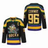 Хоккейные майки Mighty Ducks Movie 66 Гордон Бомбей 96 Чарли Конвей 99 Адам Бэнкс 44 Фултон Рид 21 Дин Портман 8 Теему Селянне 9 Пол Кар