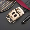 20% korting op ontwerper Nieuwe riem heren echte koeienhuid automatische buckle high-end letters met nieuwe stijl jonge bedrijven casual b-line broek riem