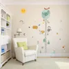 Muurstickers hoogte maatregel voor kinderkamers cartoon sticker kindergroeikaart kwekerijkamer decor kunst poster muurschilderingen