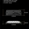 Luz de aviso estroboscópio de carro 6ded 12Led Grill piscando quebra