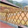 Fäktning av trellis grindar aluminiumlegering imitation bambu guardrail park flod scenisk område villa jordbruksmark droppleverans hem trädgård uteplats otduh