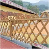 Fencing Trellis Gates Aluminum Alloy Imitation Bamboo Guardrail Park River Scenic Area Villa Farmland Drop Delivery Home Garden Patio Otduh