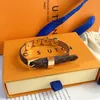 Klasyczna luksusowa skórzana bransoletka z pudełkiem damskie prezenty urodzinowe