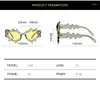 Óculos de sol engraçado irregular festa mulheres único hip hop óculos de sol para homens forma de onda especial óculos de sol designer de luxo