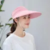 Wide Brim Hats Women Sun Hat Multi Function Anti-UV Summer Lady Visor Cap Female Neck Protect Riding Hunting OutdoorWide Oliv22