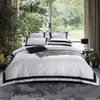 5-star Hotel White Luxury 100% Egyptian Cotton Bedding Sets Full Queen King Size Duvet Cover Bed/flat Fitted Sheet Set 4/6pcs C0223g9zi