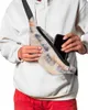 Sacos de cintura Abstrato Moderno Retro Textura Laranja para Mulheres Homem Viagem Ombro Crossbody Peito Impermeável Fanny Pack