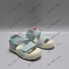 2023 summer new Korean version of boys' and girls' shoes magic sticker beach wading toe sandals 24-35