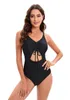 Costumi da bagno da donna Moda Bikini scava fuori Costume da bagno donna sexy 2023 Tuta intera Donna Costume da bagno estivo da spiaggia