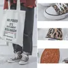 Pantoufles imprimé léopard, chaussures montantes en toile, baskets Harajuku à la mode, chaussures plates assorties, Streetwear classique 231123