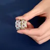 Nowy w stylu hip-hopowym cyrkonu wypełniona Pierścień Sowy dla mężczyzn i kobiet Trendy spersonalizowane pierścienie palców wskazującego 14K Real Gold Gold Bijoux Rapper Australia Biżuteria