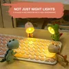 Bordslampor LED Night Light Ins Student Gift Cartoon Pet Folding Lamp Dinosaur Portable Reading