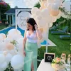 Украшение для вечеринки, 78 шт., белый воздушный шар, гирлянда на свадьбу, день рождения, декор для детского душа, кремовая персиковая арка