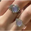 Кластерные кольца нерегулярные жемчужные пальцы Y2K Творческая эстетика для женщин -девочек модный серебряный цвет открывает ювелирные украшения 230424