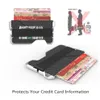 Card Holders Fashion Brand RFID Aluminum Metal Holder Business Minimalist Smart Wallet For Man Id Credit Badge 2021282K