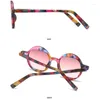 Sunglasses Fashion Vintage Round Women For Men Shades Trendy Design Thin Frame Eyewear Pink Punk Ladies Sun Glasses